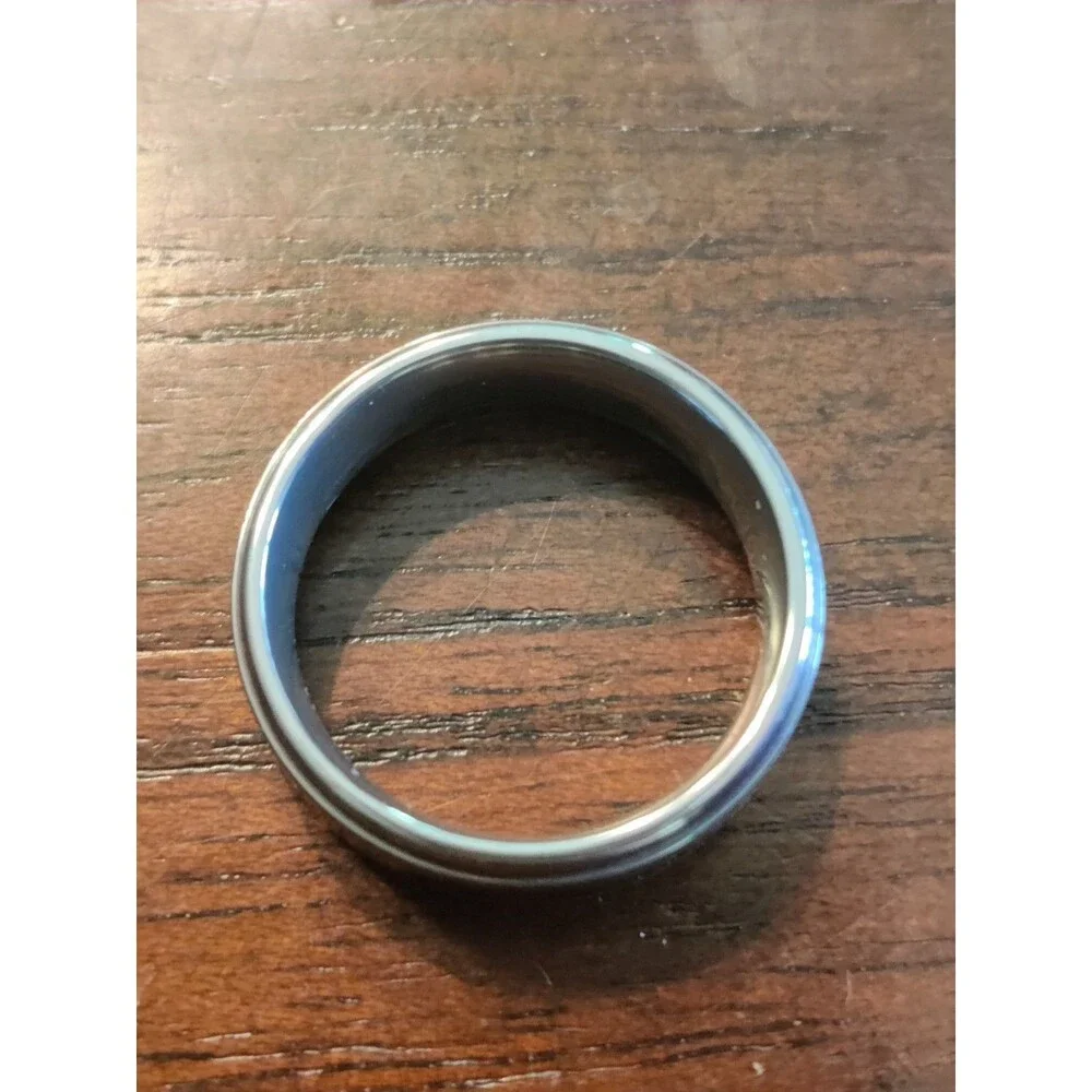 Metal RING Mens Band Size 12 Heavy Clean, Elegant Look of Tungsten Carbide 18g